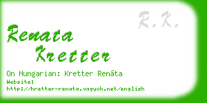 renata kretter business card